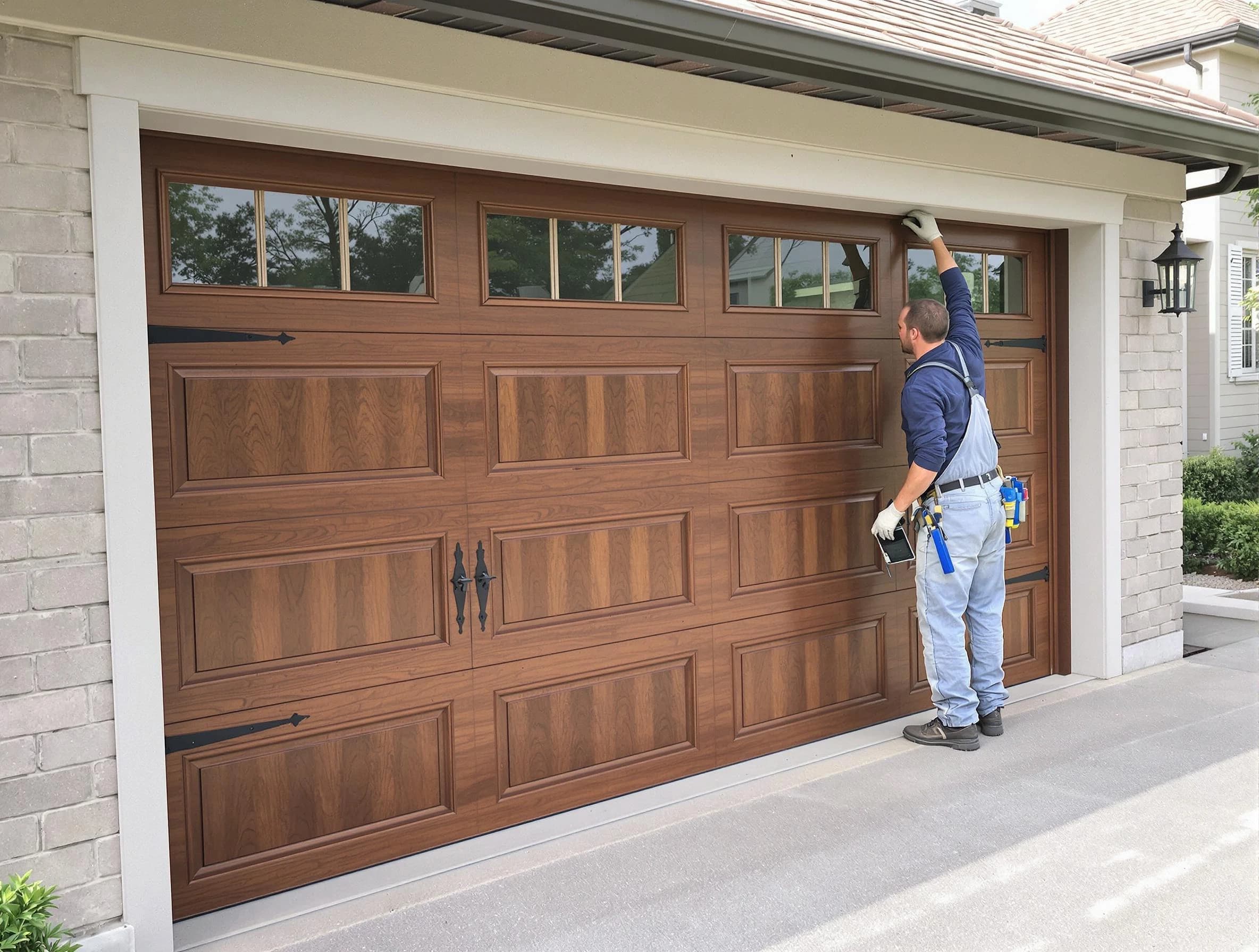 Custom garage door showcase by Brook Highland Garage Door Repair in Brook Highland