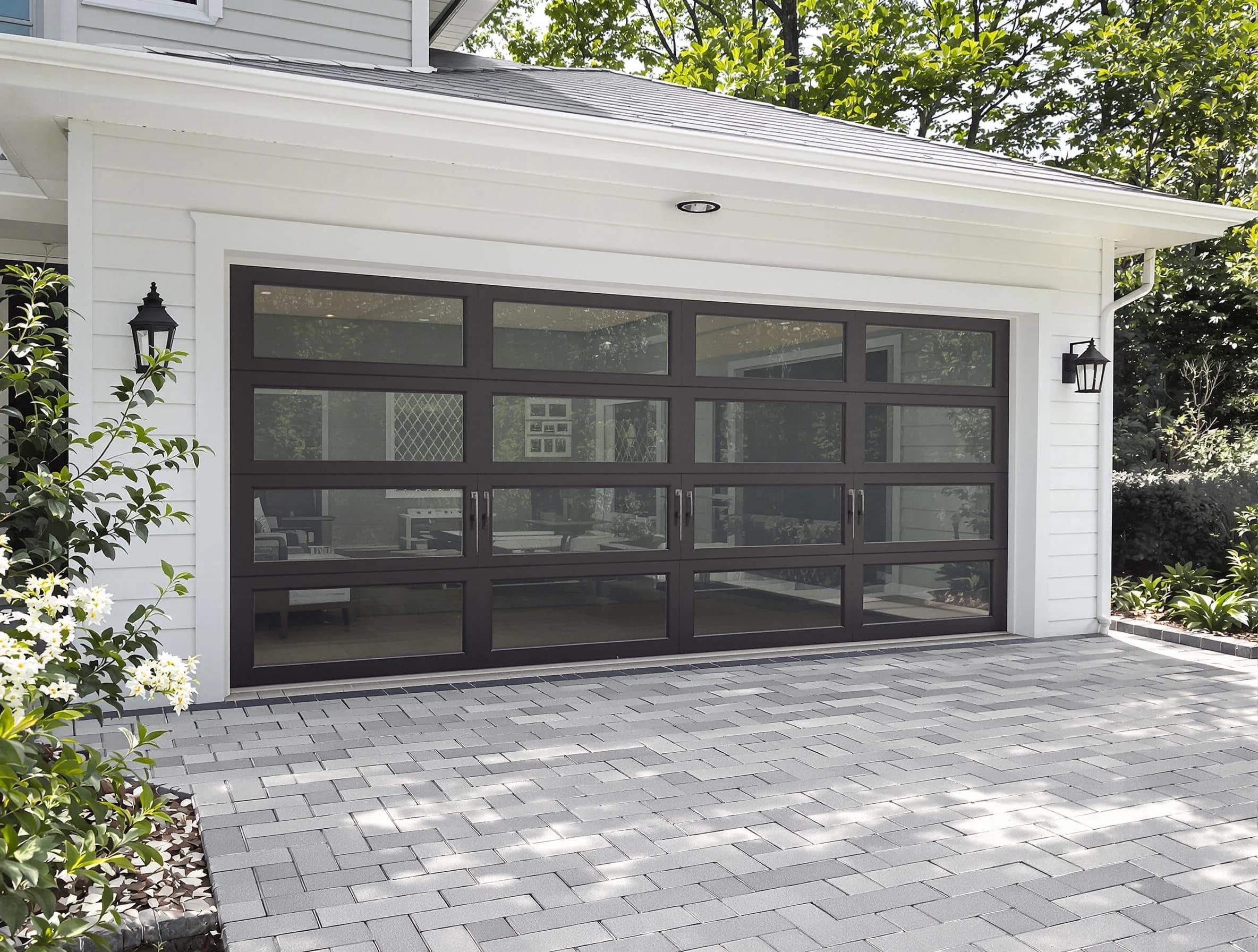Brook Highland Garage Door Repair design specialist presenting custom garage door options to Brook Highland homeowner